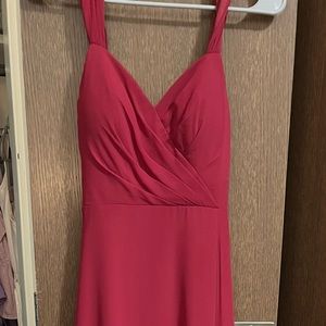 Alazos Maroon Long Dress